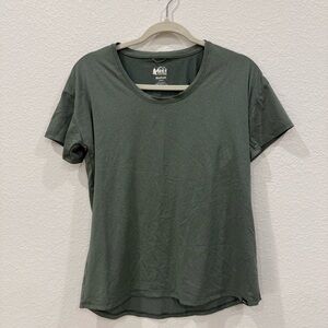 REI Women's Forest Green Short Sleeve Tee